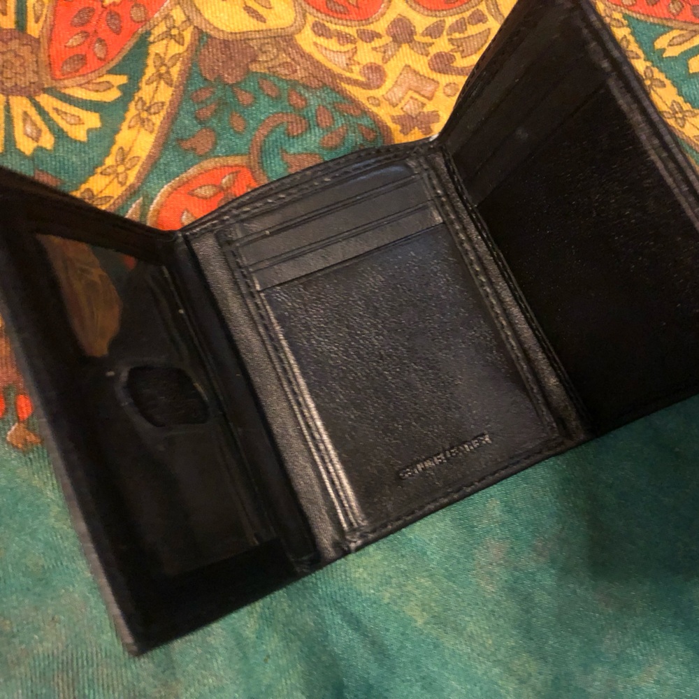 LEATHER WALLET shown during live sale